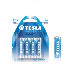 TESLA AA BLUE+ Zinc Carbon 4ks blister