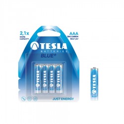 TESLA AAA BLUE+ Zinc Carbon 4ks blister
