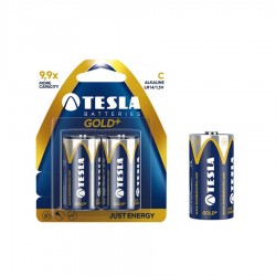 TESLA C GOLD+ Alkaline 2ks blister