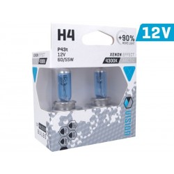 Žiarovky halogénové H4 12V 60 / 55W P43T U E4 + 90%, 2ks