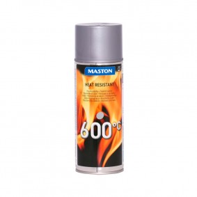 MasHeatresistant spray 400mml 600°C SILVER
