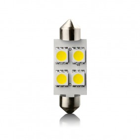 Žiarovka LED SV8.5 4 WHITE 12V 39mm VECTA