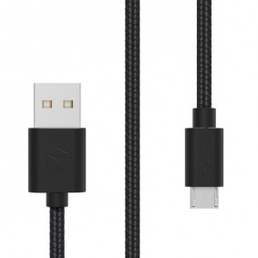 Micro USB kábel čierny 1,5m 2A